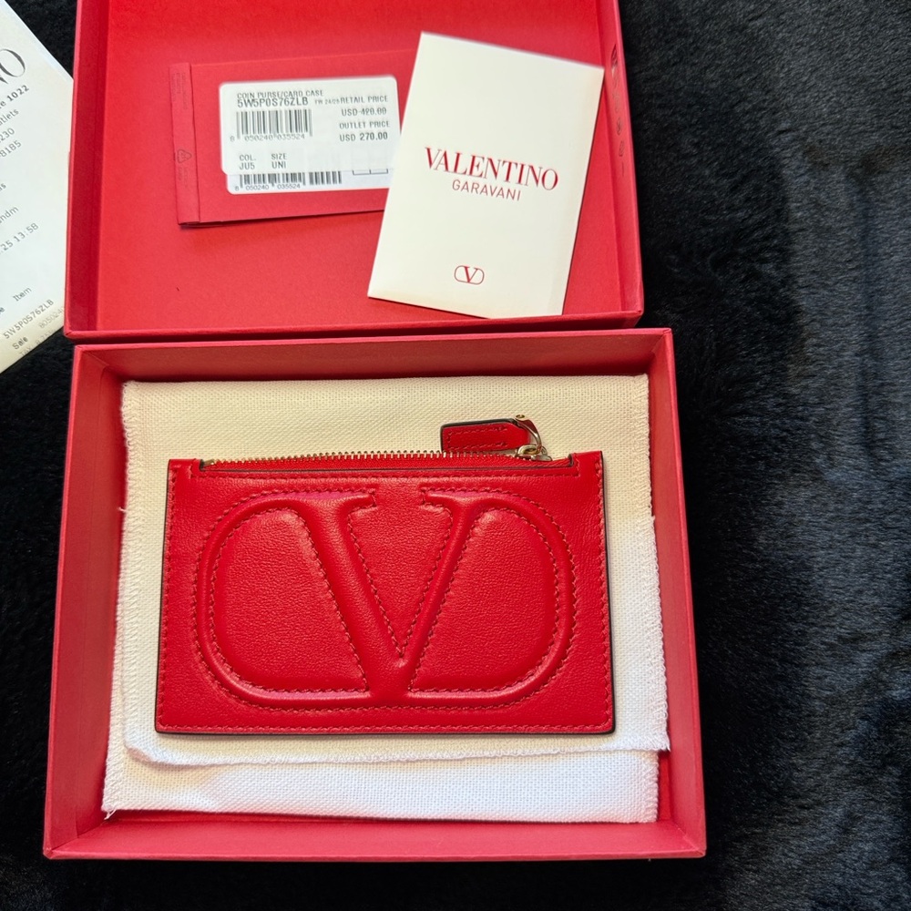 Valentino Garavani Scarlet Card Holder